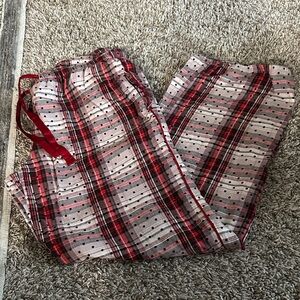 Victoria's Secret Red and Black Plaid Pajama Pants